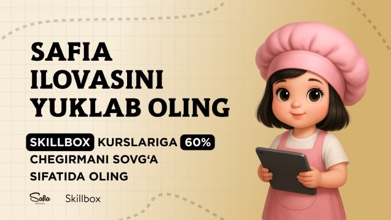 Skillbox kursiga 60% chegirmaga ega bo‘ling.