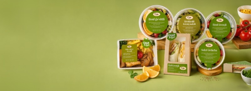 Grab'n'Go tarmog'i: Katta shaharning sog'lom ritmi.