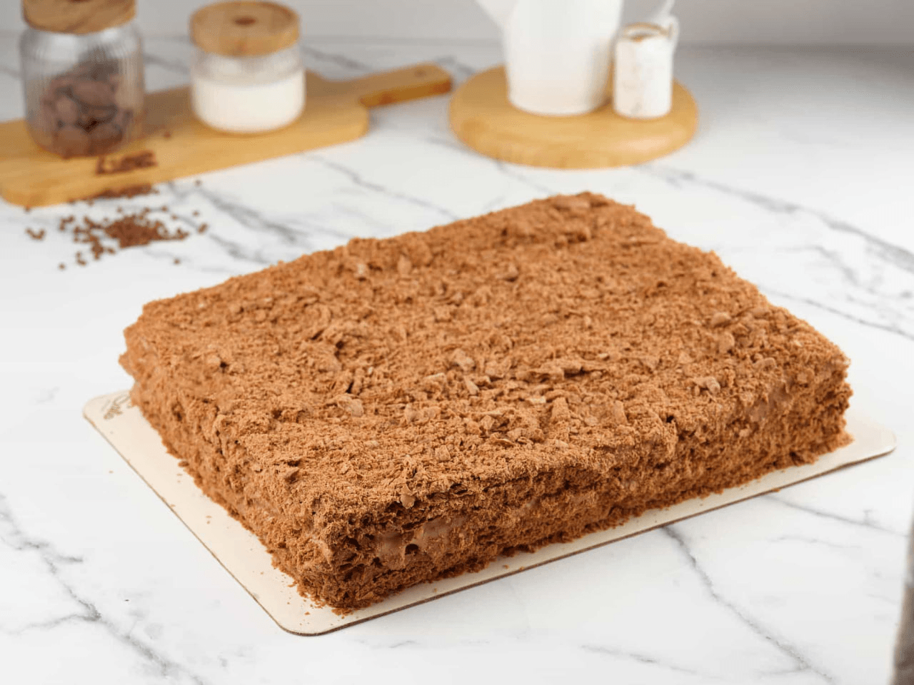 Cake rectangular Chocolate Napoleon