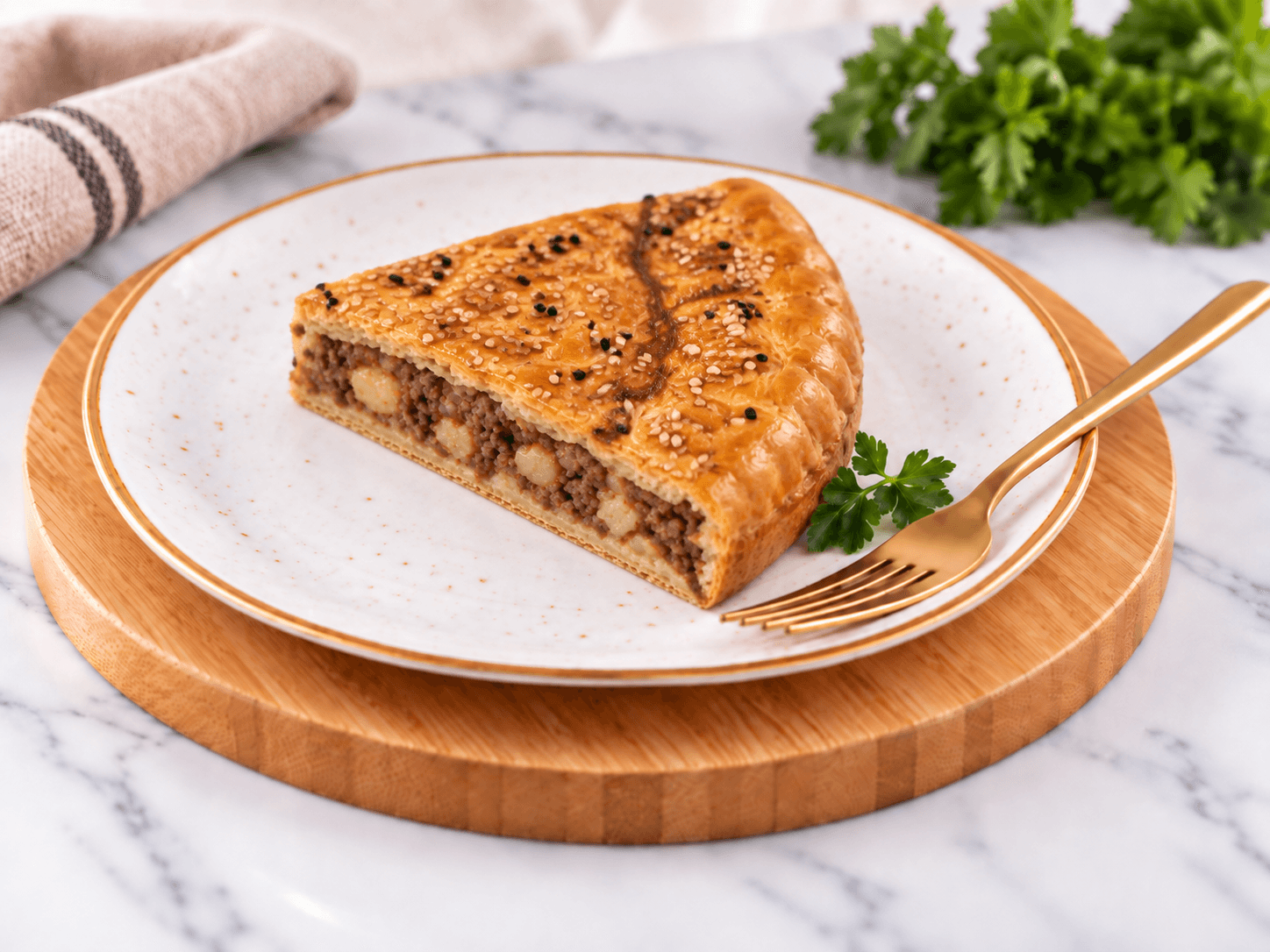Meat and Potato Pie Portion