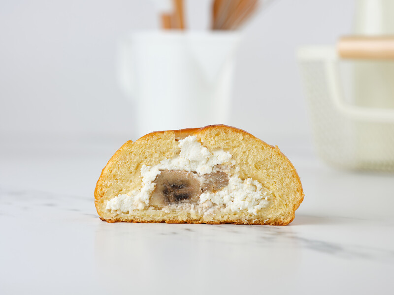 Bun Cottage cheese banana