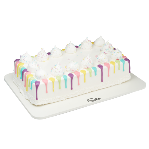 Радуга прямоугольный мини торт