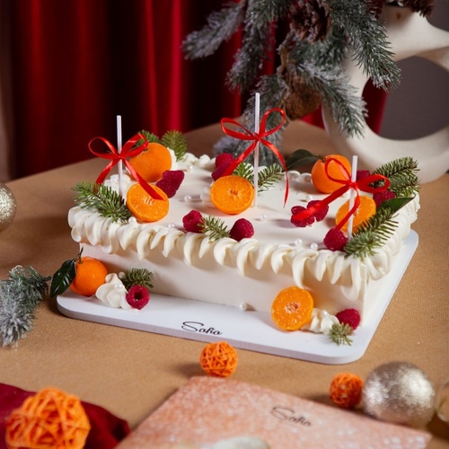 Biskvitsiz merengali tort