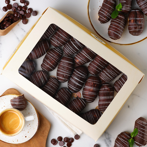 Mini chocolate eclairs in a pack