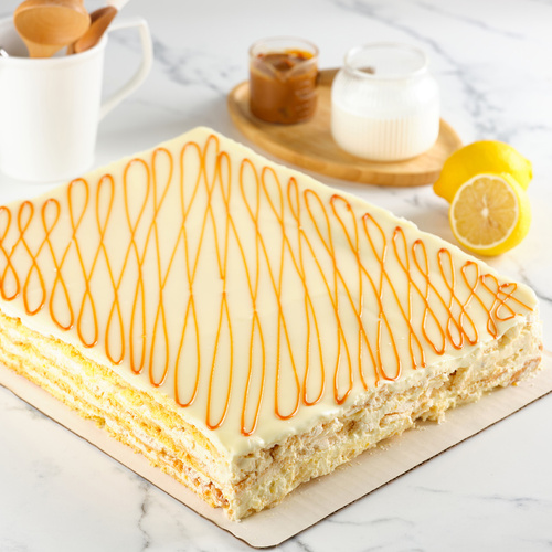 Rectangle cake Lemon