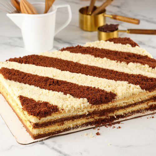 Махровый прямоугольный торт