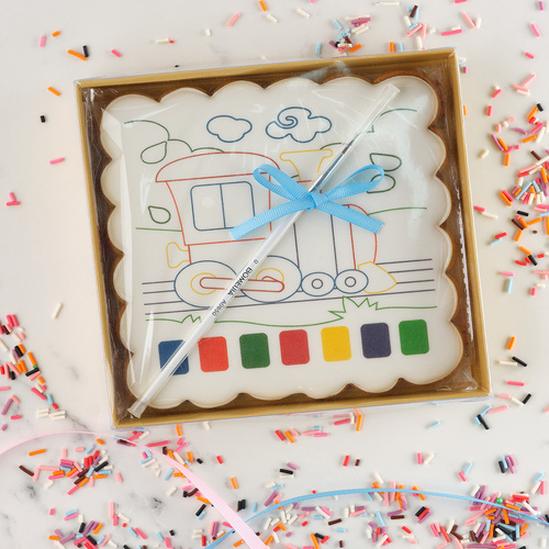 Gingerbread coloring book Train