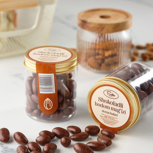 Dragee Almond in chocolate